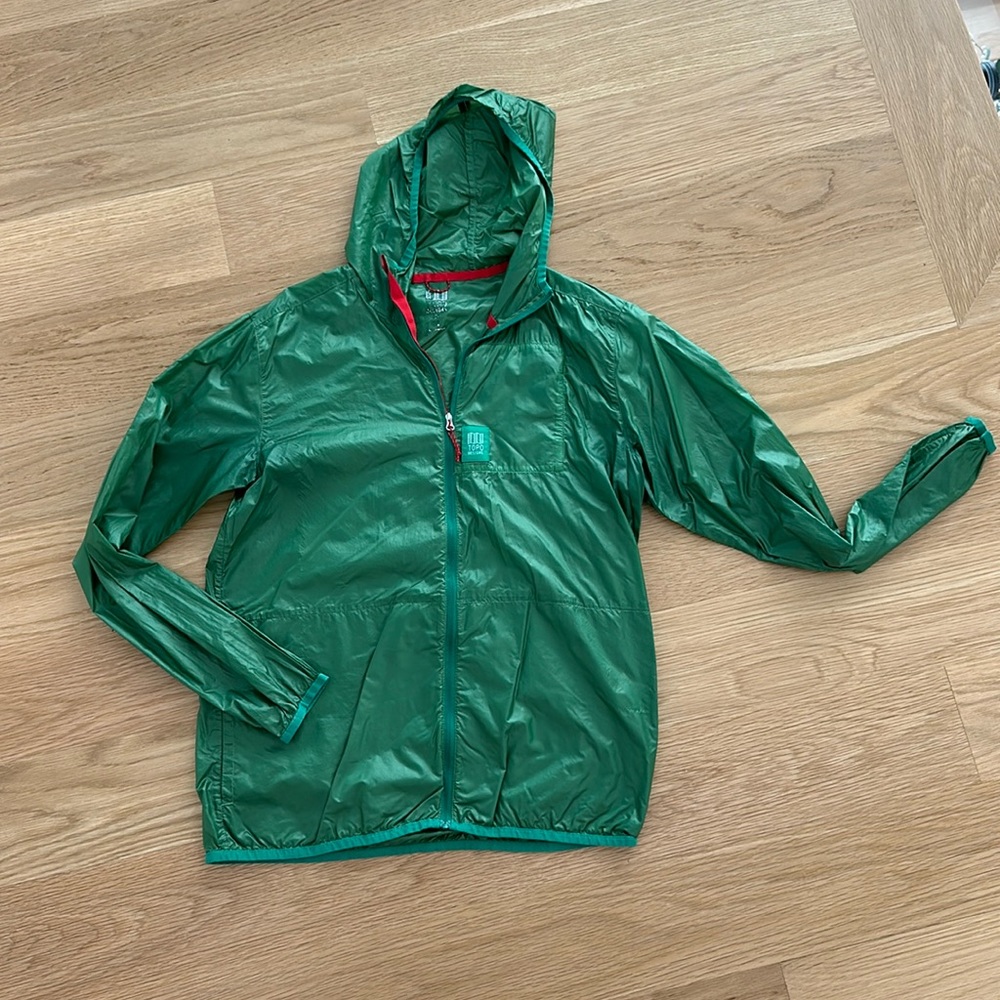 Topo Designs Green Ultralight Jacket (size M)